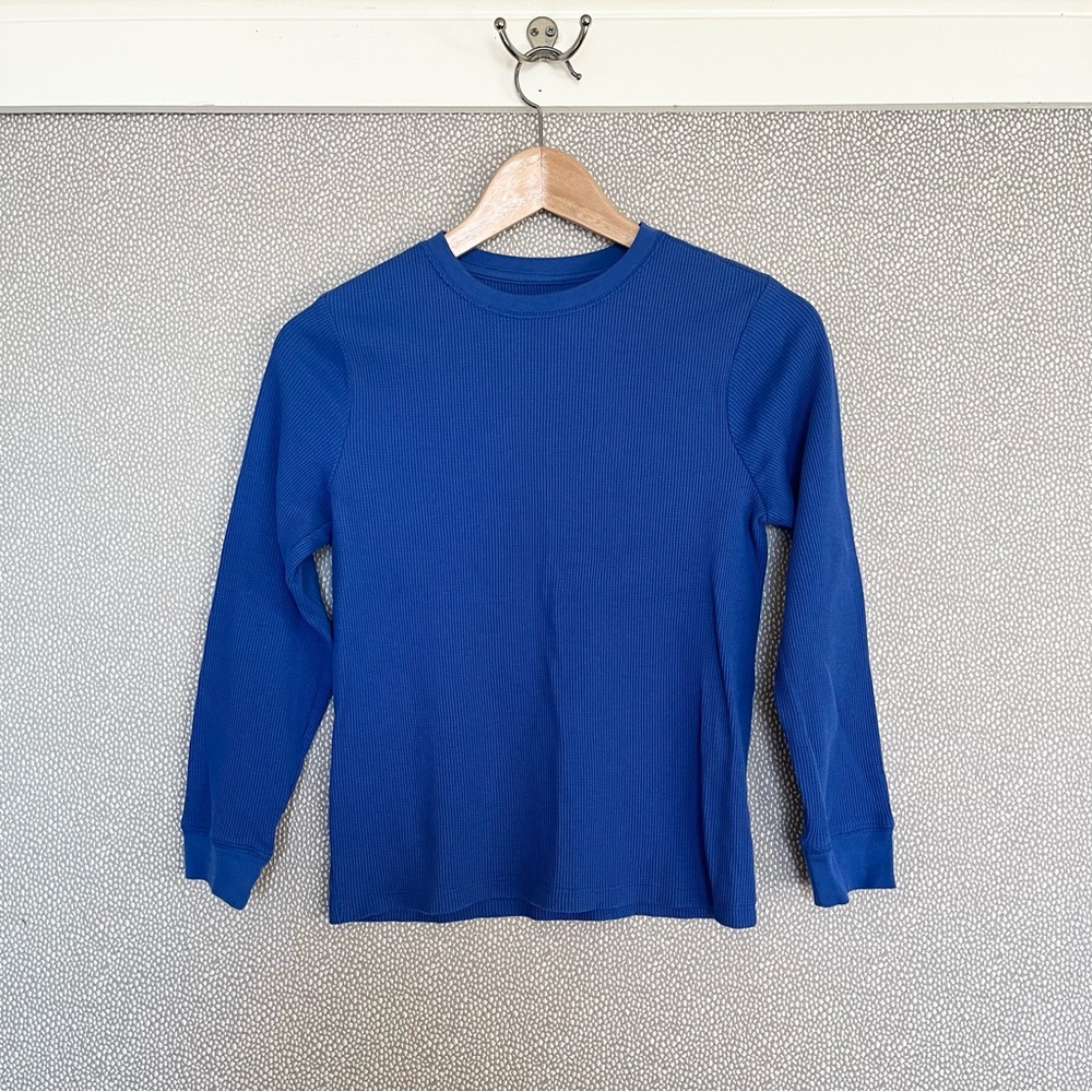 M (8-10) Cat & Jack Waffle Knit Long Sleeve Tee